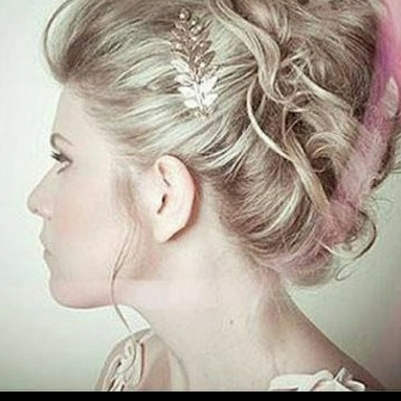 🌟3/$10💥Gold leaf hair barrettes - Picture 4 of 5